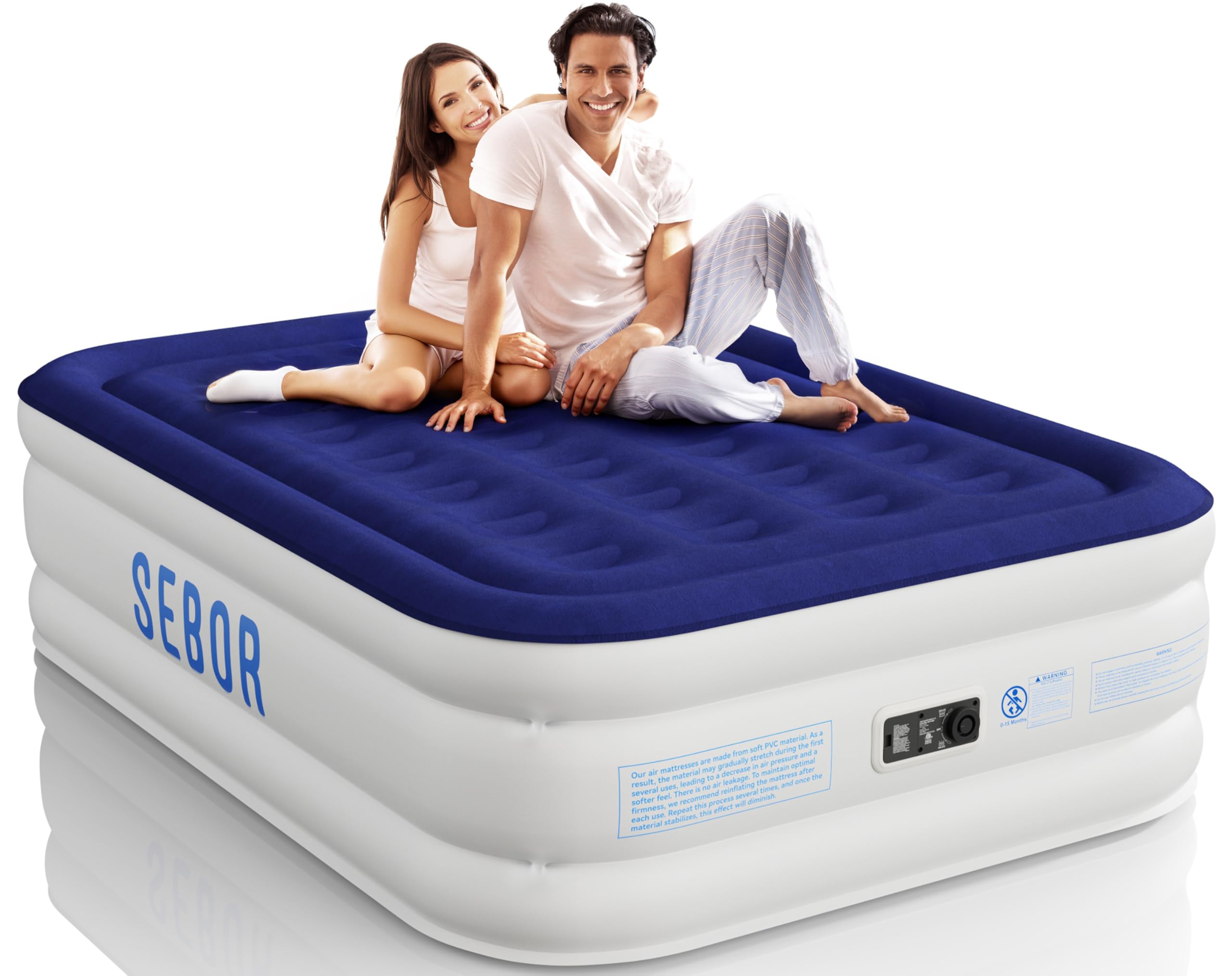 Sebor Air Mattress Full with Built-in Pump