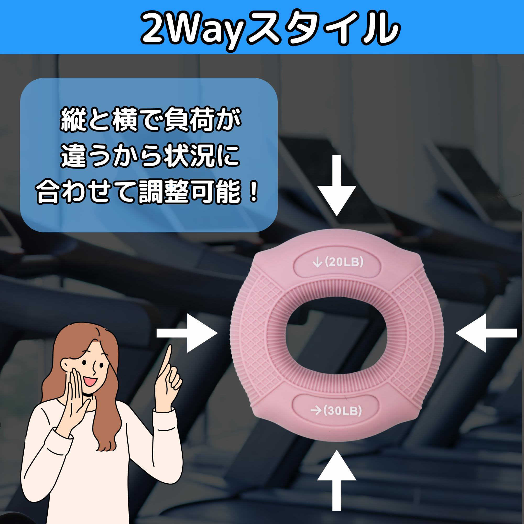 Amazon | 握力アップグリッパー ドーナツ型 ハンドグリップ 強度