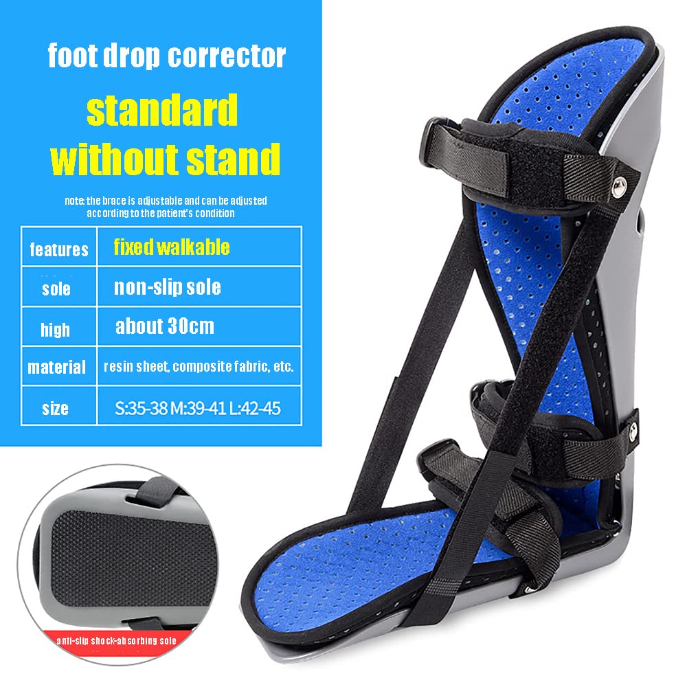 sdneNest Zapatos correctores de pie para evitar la fijación de varo y varo y fijación de lesiones en el tobillo, universal para pies izquierdo y derecho, soporte estándar, L, estándar-M