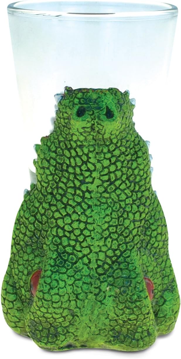 CoTa Global Alligator Head Tequila Cocktail Whisky Vodka Wild Animal Themed Shot Glass Home Bar Tool Party Accessory Drinkware Cute Funny Novelty Glassware Drinking Game Shooter Glasses image 2