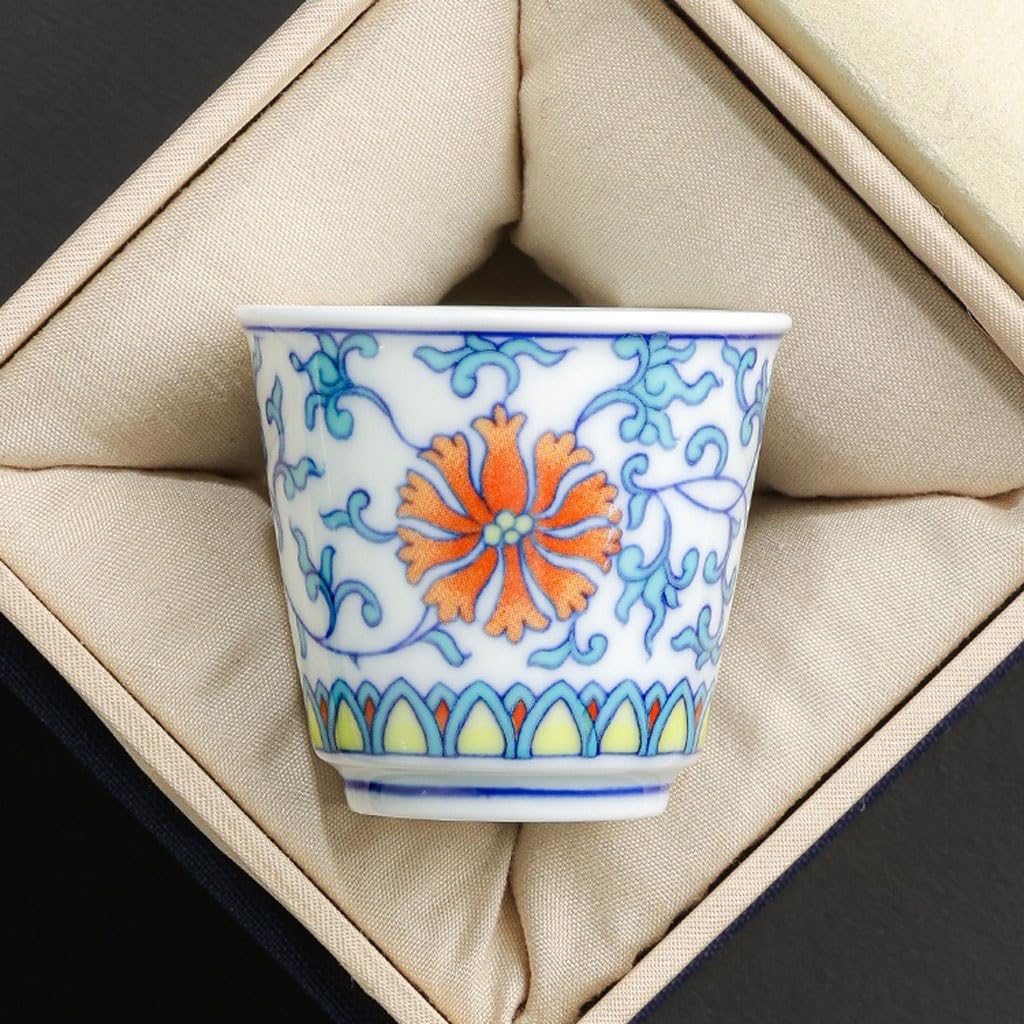 Filiżanka do herbaty chińska kuchnia filiżanka do herbaty właściciel domu kubek do herbaty ceramiczny pojedynczy kubek retro mały kubek do herbaty pojemnik do namaczania