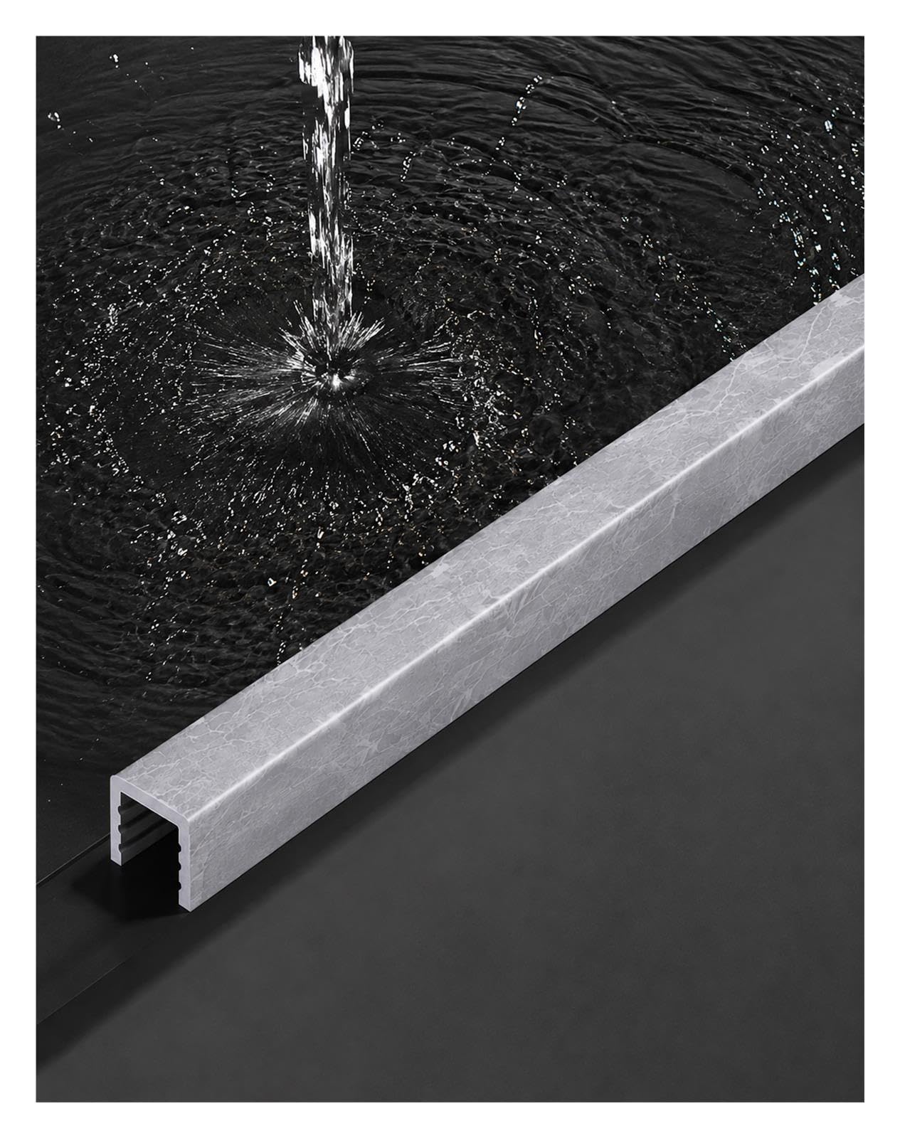 PVC Duschschwelle Wasserbarriere für Bad, Nassraum und Waschküche