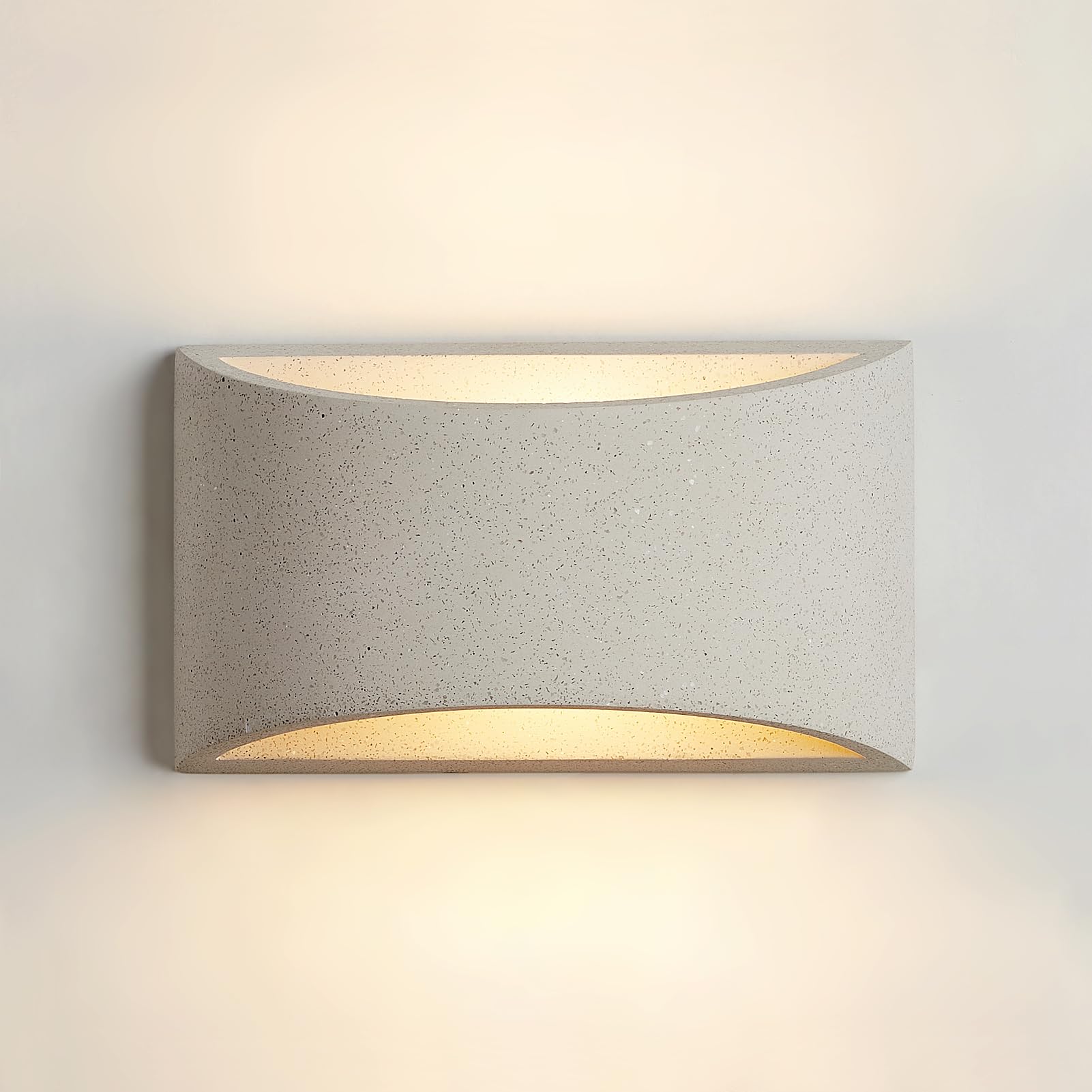 HARPER LIVING Plaster Wall Light, Modern Wall Wash Lighting, Ceramic Art Deco Wall Light, G9 Cap Type Up and Down Wall Sconce Lamp for Living Room, Kitchen, Bedroom, Hallway, Hotel, B&B