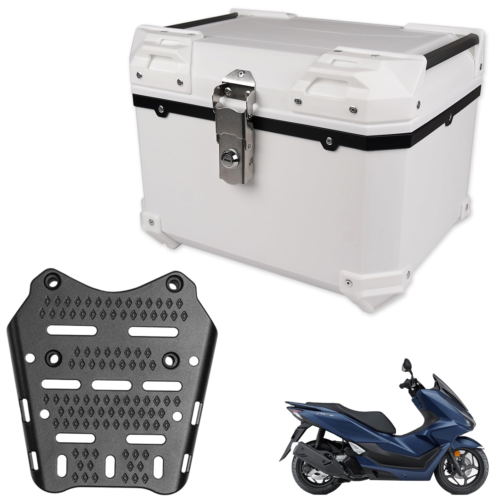 Amazon | HI-LINE PCX専用 リアボックス＆キャリアセット 45L 大容量
