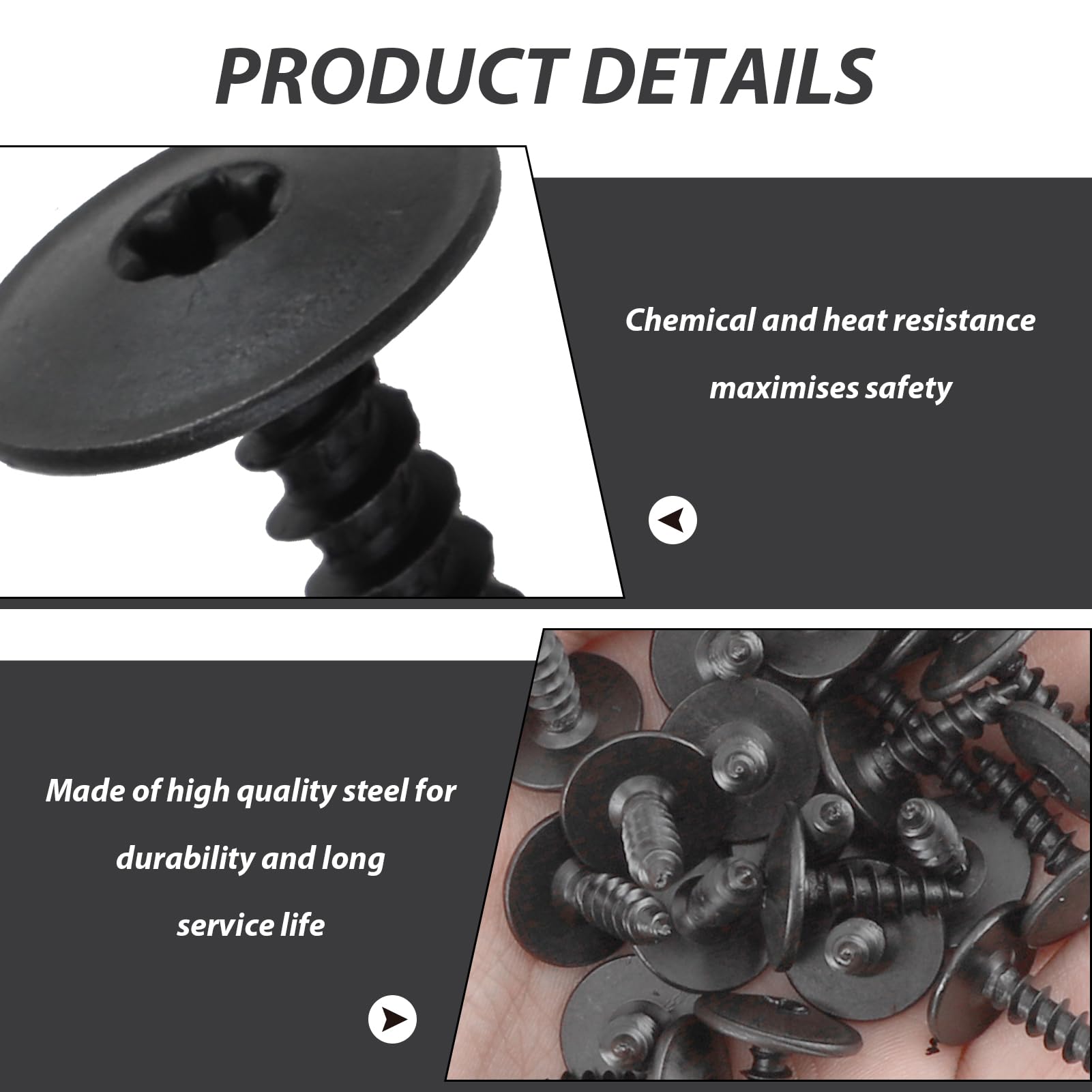 Kit Viti Autofilettanti M5x16mm - 90 Pezzi In Acciaio Inox Per Auto E Legno - Foto 5