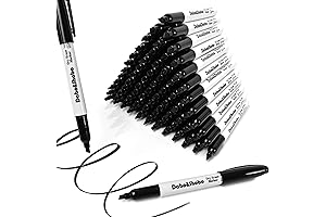 Dry Erase Markers, (80 Count, Black, Chisel Tip) for A Smooth Writing...