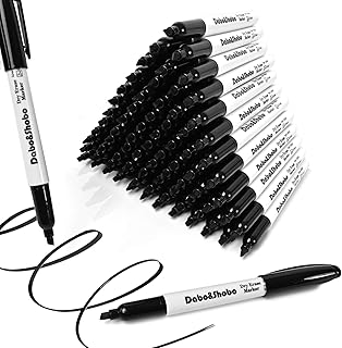 Dry Erase Markers, （80 Count, Black,Chisel Tip）-White Board Markers Dry Erase，Whiteboard Pens ，Very Suitable for Writing o...