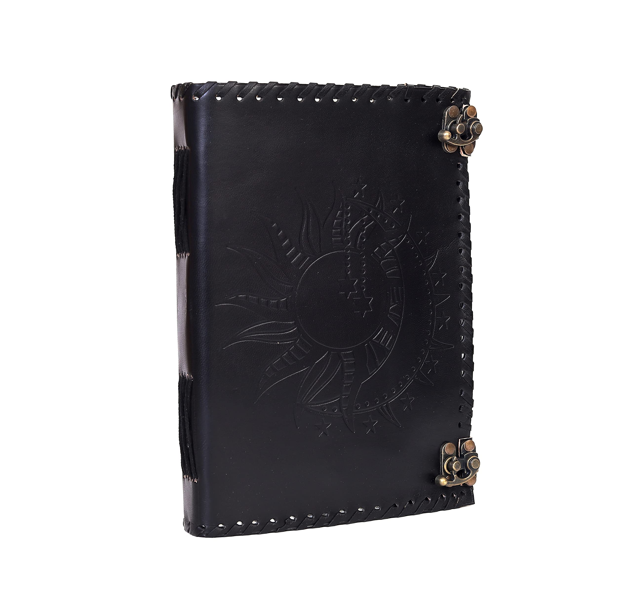 Sun & Moon Emboss journal, 240 Pages journal, Vintage Journal, Sun moon Journal, Leather Sketchbook, Leather Notebook, Leather Journal for Men,