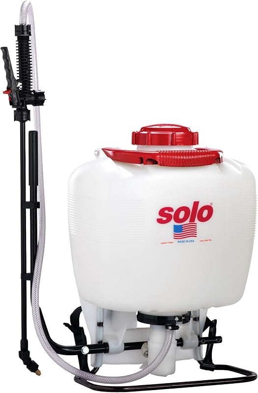 Solo 425-Deluxe pulverizador de mochila con pistón de 4 galones y correas acolchadas de lujo