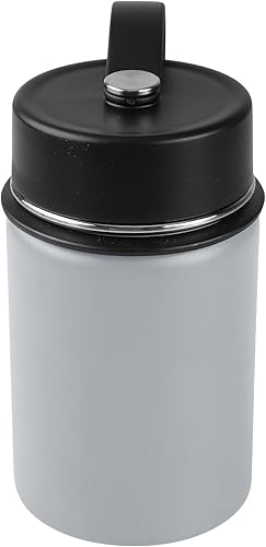 Tahoe Trails - Botella de agua de 12 onzas de acero inoxidable con aislamiento al vacío de doble pared., 12 onza, Gris