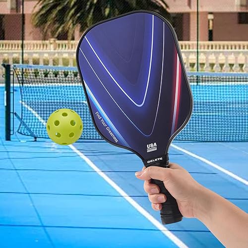 Miniatura 7 de Juego de 2 paletas, 4 bolas de pickleball 2024, toallas de enfriamiento, banda para el sudor y mochila de pickleball, kit de jugador principiante y