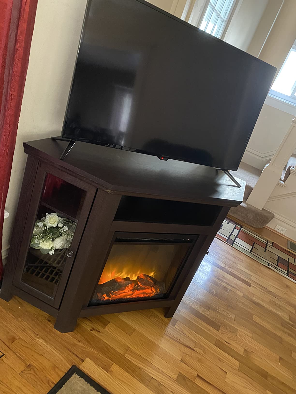 $50/mo - Finance Walker Edison Alcott Classic Glass Door Fireplace ...