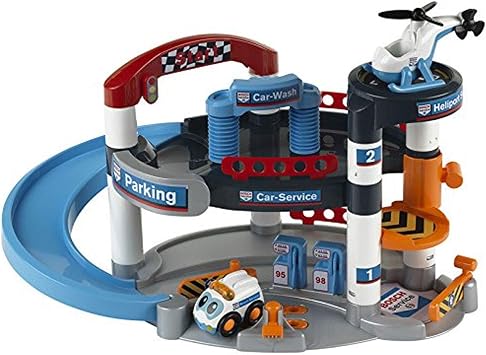 Theo Klein Bosch Service - Centre Technique 2 Niveaux avec Voiture Sonore et Lumineuse