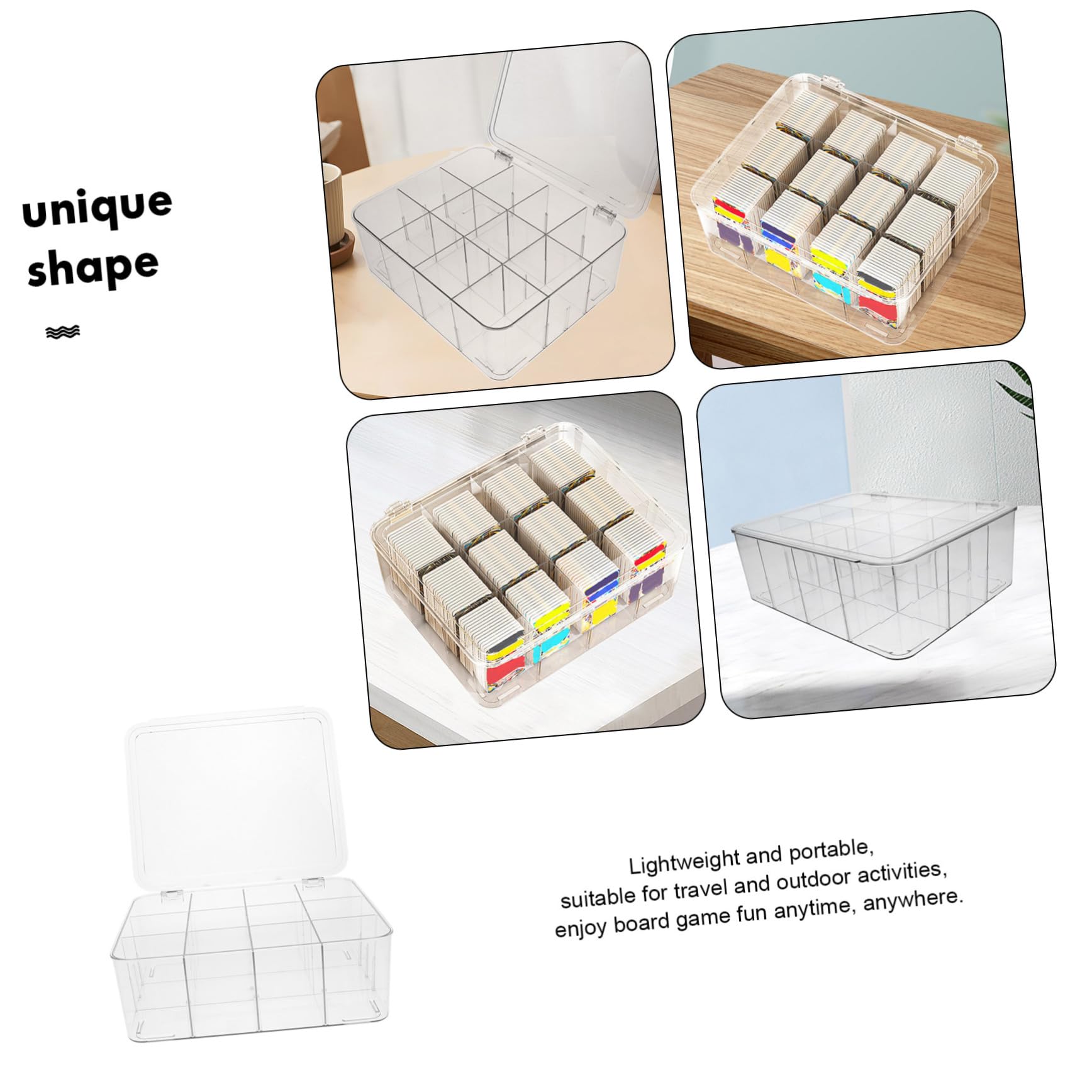 Scatola Porta Carte Contenitore Per Biglietti Da Visita Custodia Porta Carte Design Semplice Robusto e Durevole Adatto Per Ufficio Viaggio e Negozio