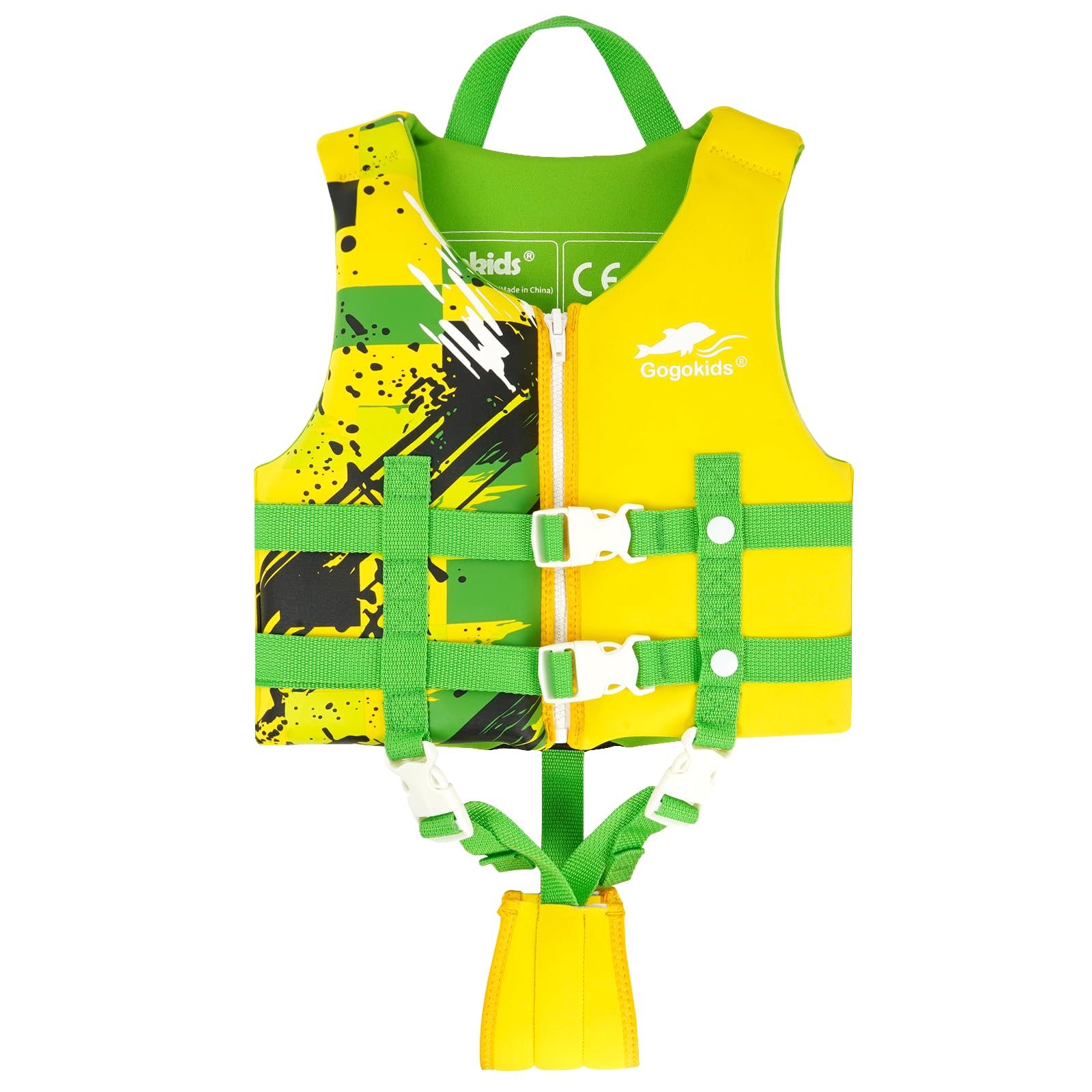 Gogokids Swim Vest Float Jacket - Kids Swimming Training Flotation Buoyancy Swimsuit with Adjustable Safety Straps for 15-35kg Child，Boys Girls Aged 2-9 Years