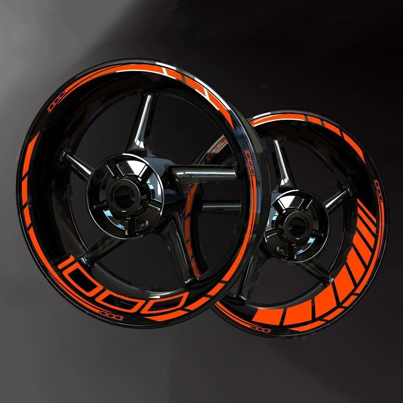 Wheel Stickers Motorcycle Reflective Wheel Decal for for Z1000 for Z 1000 Rim Stripe Decals Waterproof Hub Stickers Rim Reflective Decal