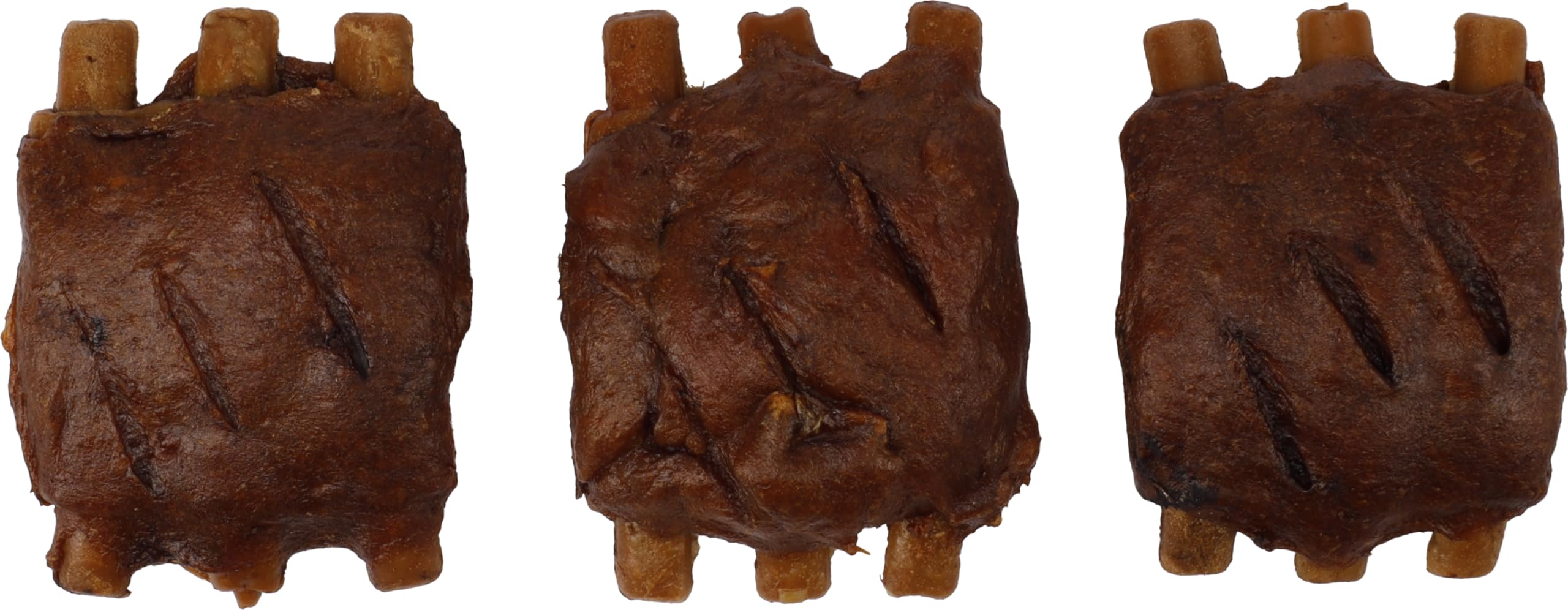 Snacks para Perros - Flamingo BBQ Ribs con Pollo L - 7 x 5 x 1 cm - 1,9 kg Display - Rica en proteínas - sin Gluten - sin Cereales - sin azúcares añadidos