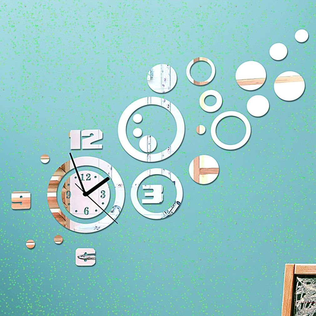 DIY Do It Yourself New Wall Mirror Clock Made of Acrylic