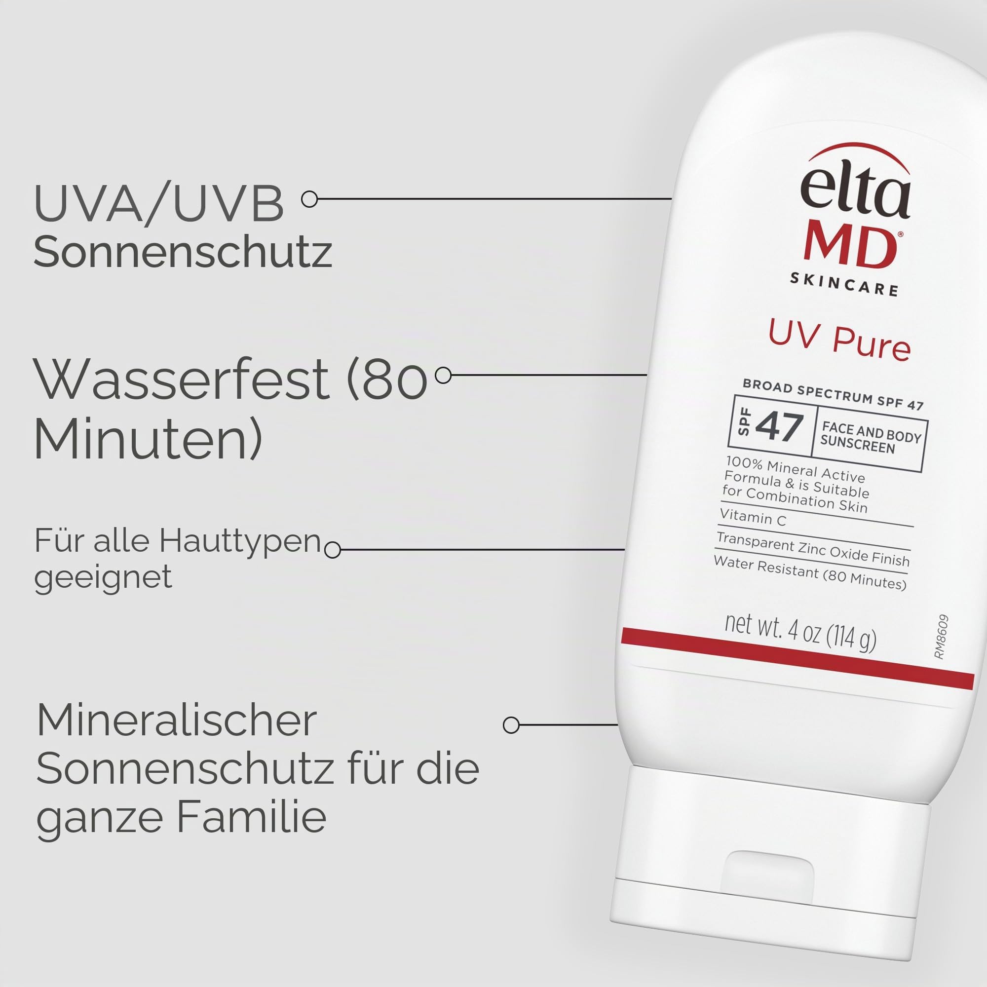 EltaMD UV Pure LSF 47 für Unisex 4 oz Sunscreen