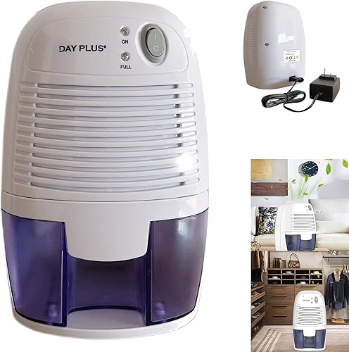 Deshumidificador, deshumidificador pequeño y deshumidificadores silenciosos, 1200 pies cúbicos (215 pies cuadrados) de apagado automático,