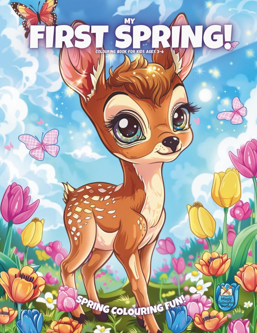 My First Spring!: Colouring Book For Kids Ages 3-6 (Magic Colouring Books Collection)