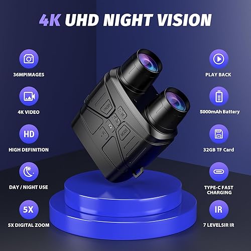 Óculos de Visão Noturna 4K HEXEUM: Análise para Aventuras e Segurança