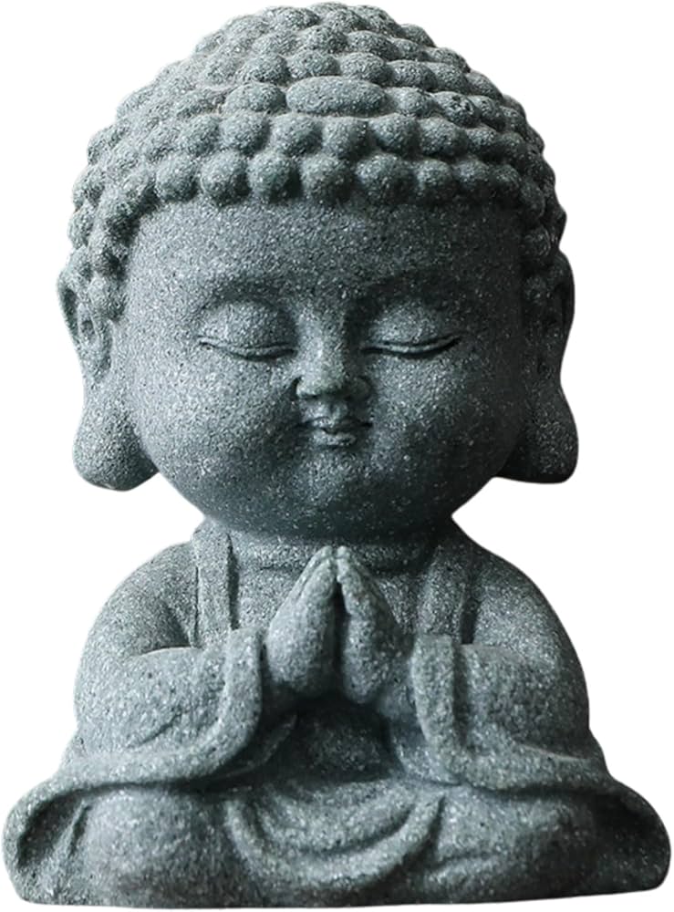 Amazon｜[SCGEHA] 仏像 オブジェ 置物 仏教工芸品 石仏 釈迦 如来