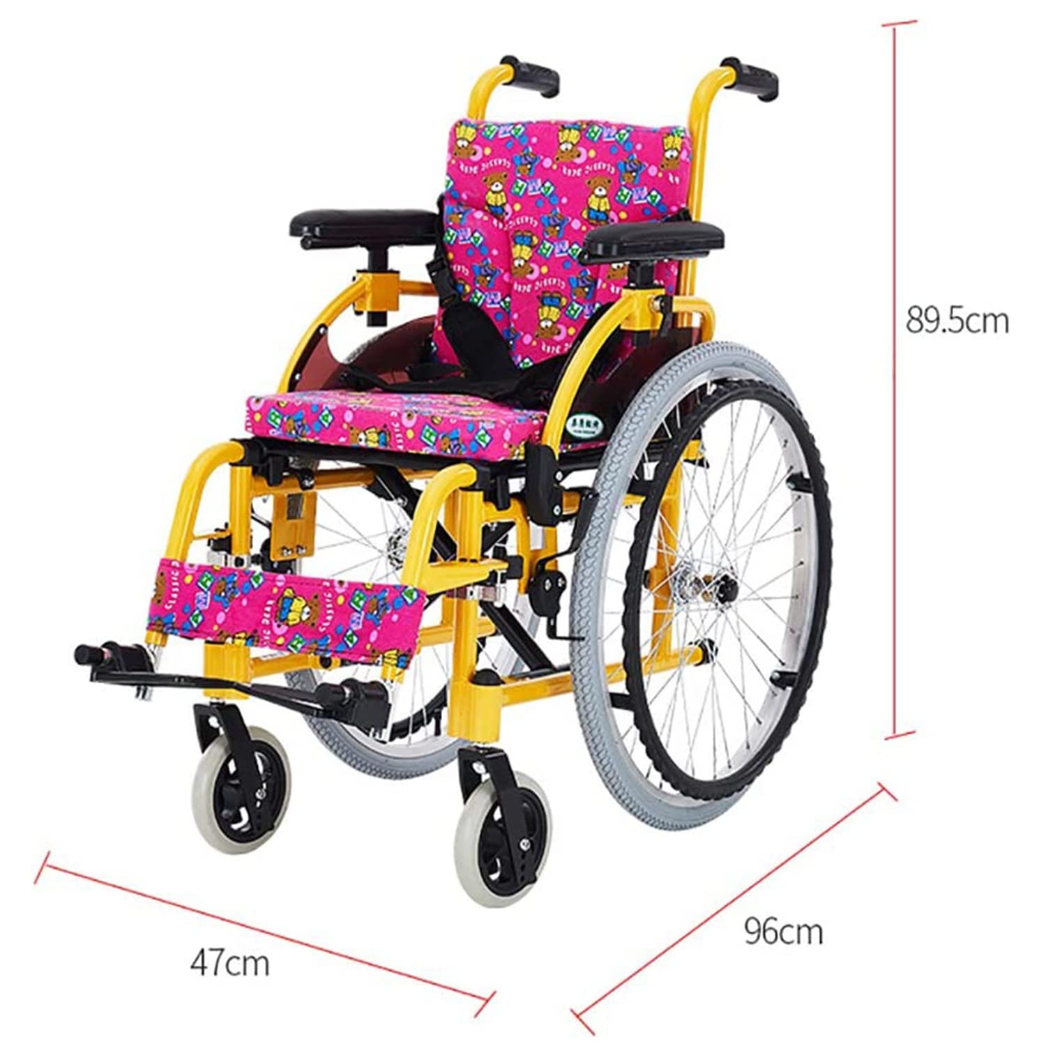 Silla de Ruedas Pediátrica Plegable Ligera - Ideal Silla de Ruedas Médica Infantil para Niños