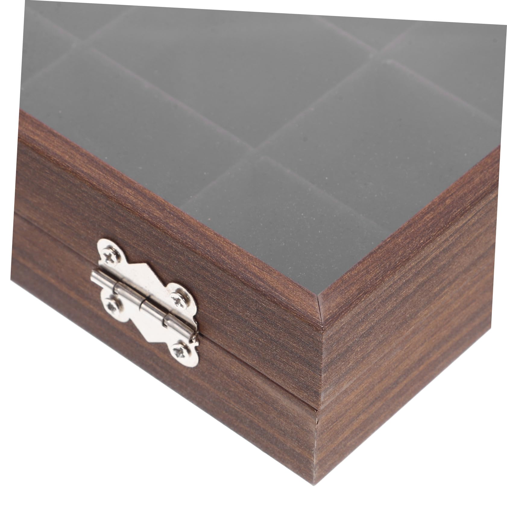 Garneck Boîte à Thé en Bois avec 30 Compartiments, Organisateur Élégant avec Couvercle en Verre, Rangement Pratique pour Sachets de Thé à Usage Domestique