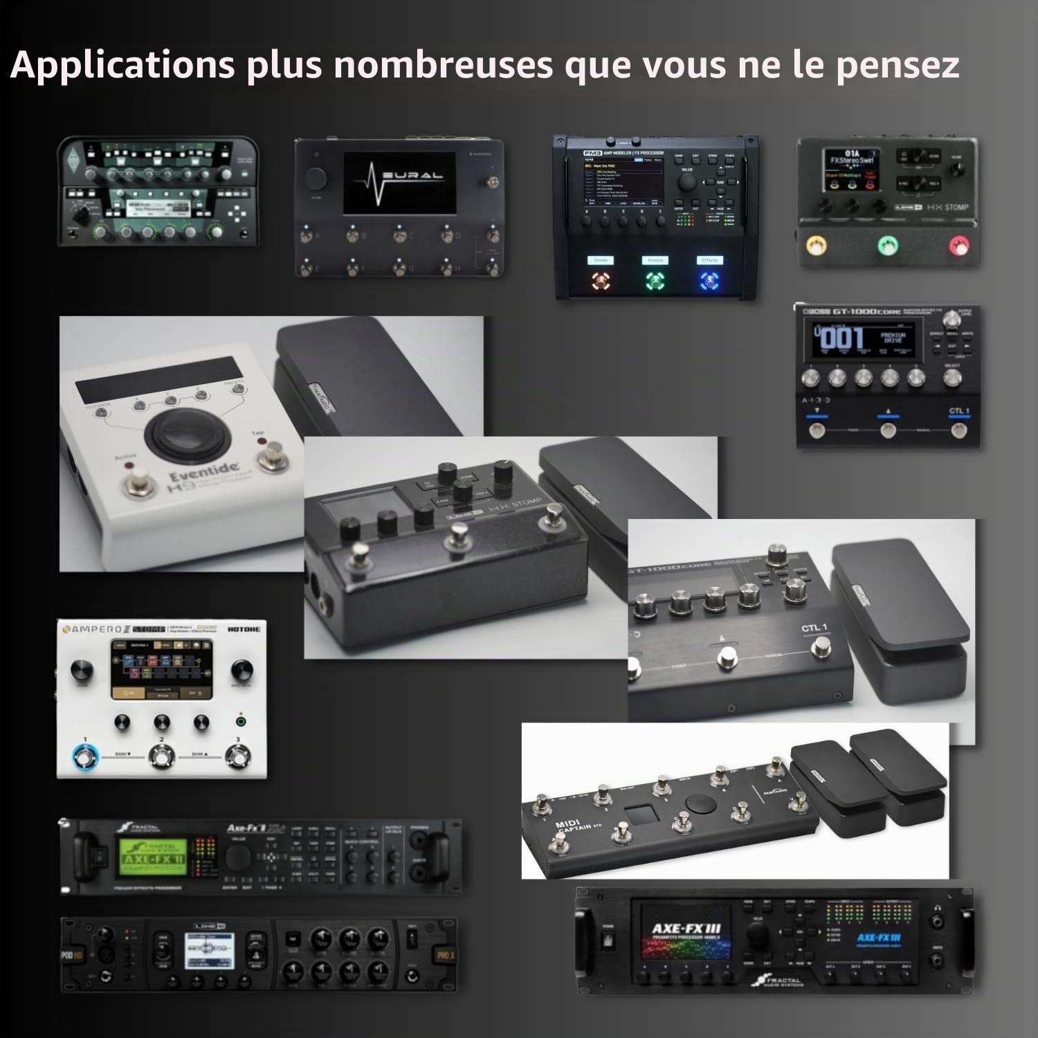 Paint Audio Foot Captain Pédale d'expression multi-effets compatible avec connexion pointe/anneau (Foot Captain)