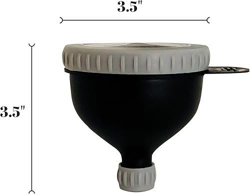 Miniatura 3 de Recipiente de polvo de suplemento de embudo de proteínas, relleno N Go para dispensador de polvo, preparación de entrenamiento y botellas de agua,