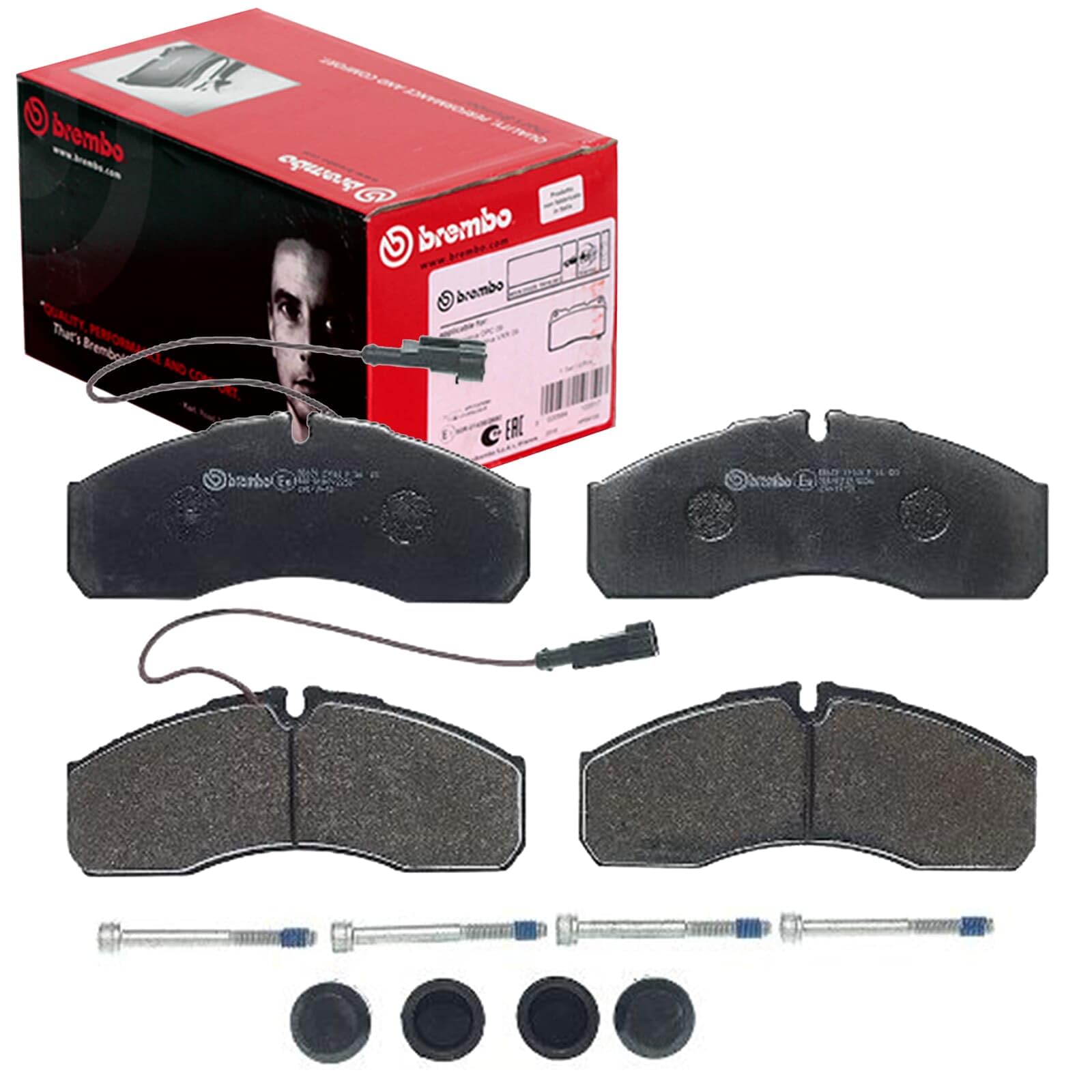 Pastiglie freno Brembo P 56 123, anteriore/posteriore. Set di 4 | Compatibile con: NISSAN CABSTAR, NT400 CABSTAR