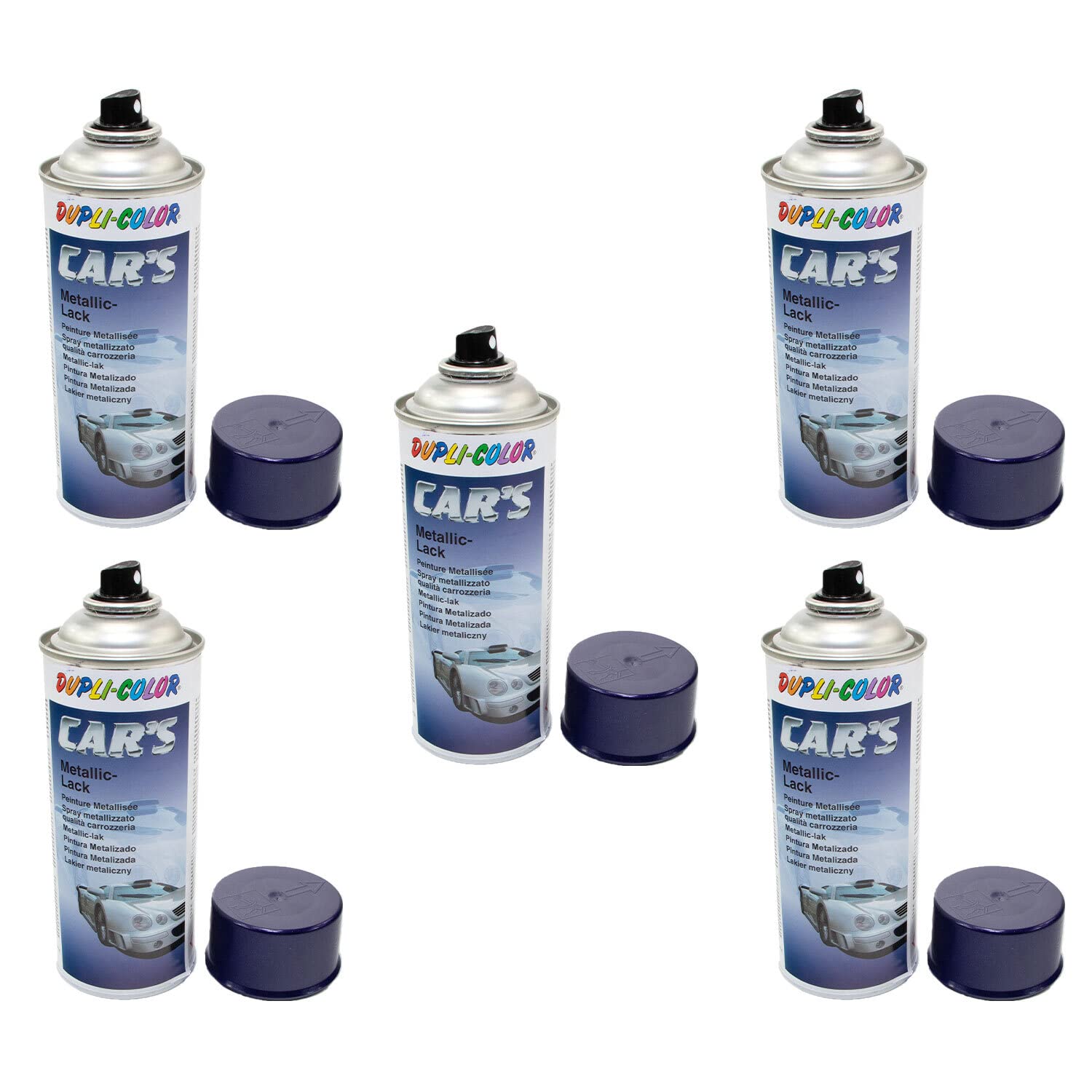 Lackspray Spraydose Sprühlack Cars Dupli Color 706844 blau-lila metallic 5 X 400 ml
