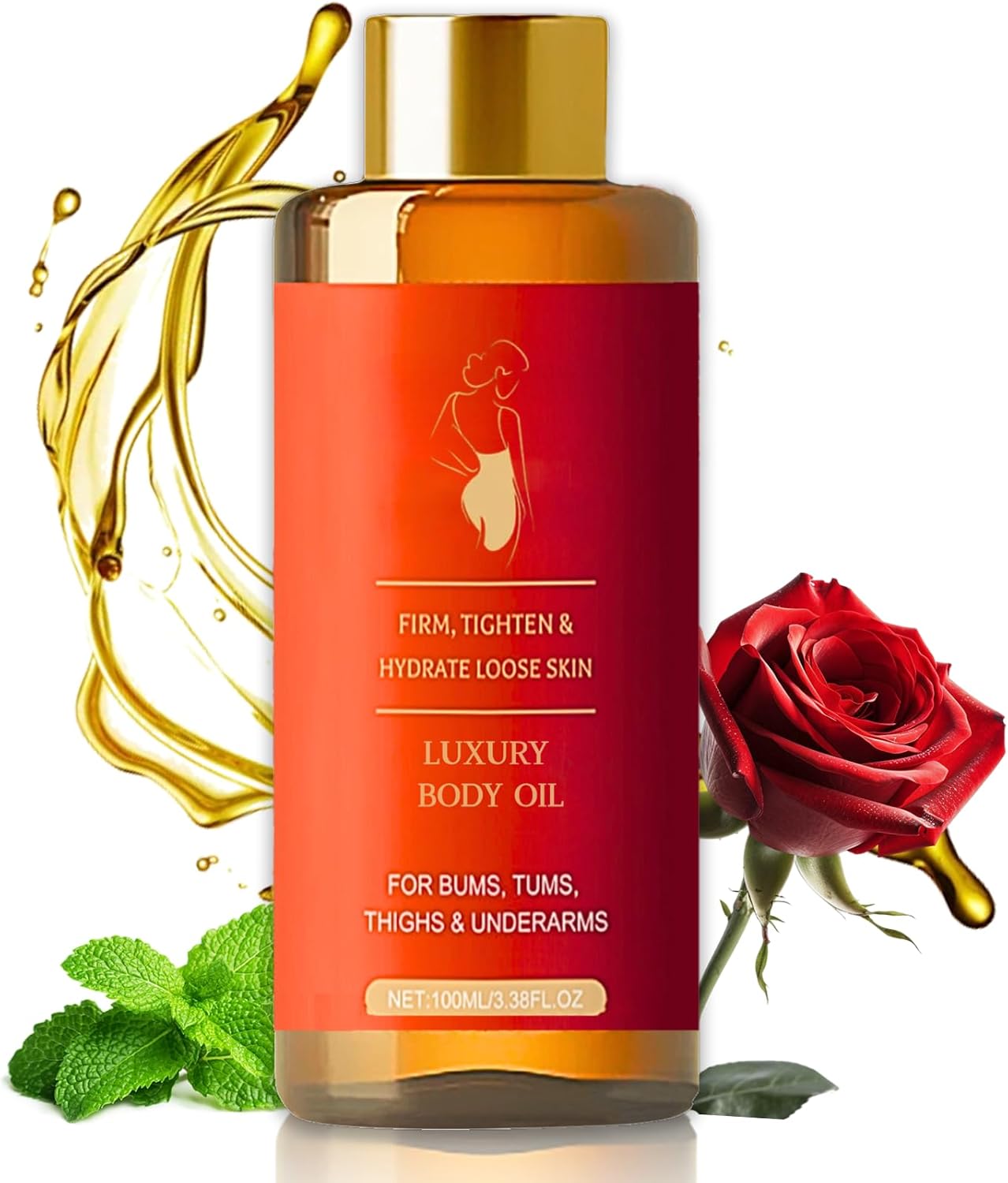 Glow Remedy Oil Skin Tightening, Magic Luxury Body Oil – Magic Firming Body Oil for Women After Shower to Effectively Improve Fine Lines, for Smooth Radiant Skin Hydrating & Tightening Body, 100ml