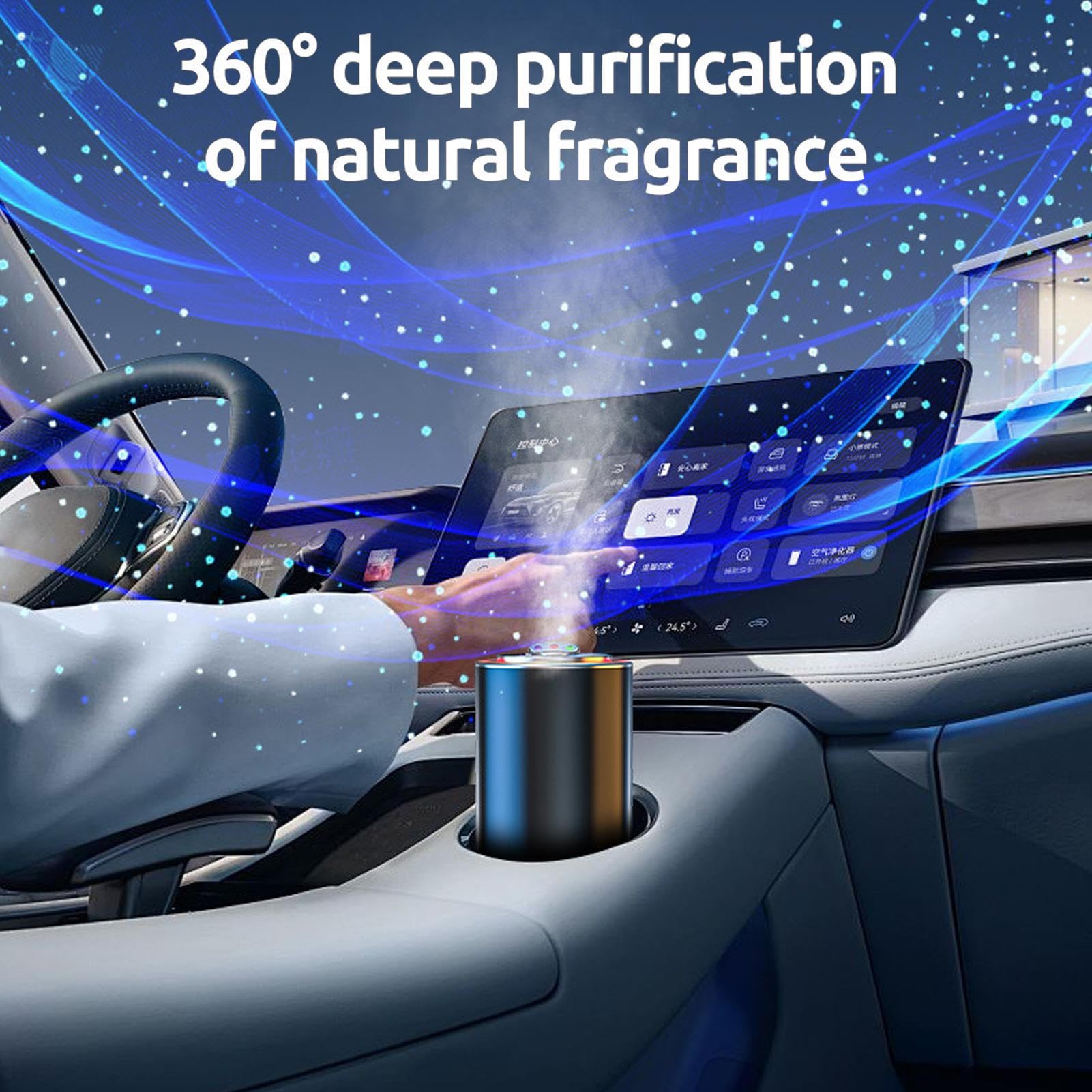 Désodorisant Auto Mode Réglable et Parfum Longue Durée
