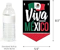 Vista 3 de Big Dot of Happiness Viva Mexico - Banderines para fiesta del Día de la Independencia mexicana - Decoraciones para fiestas - Viva México