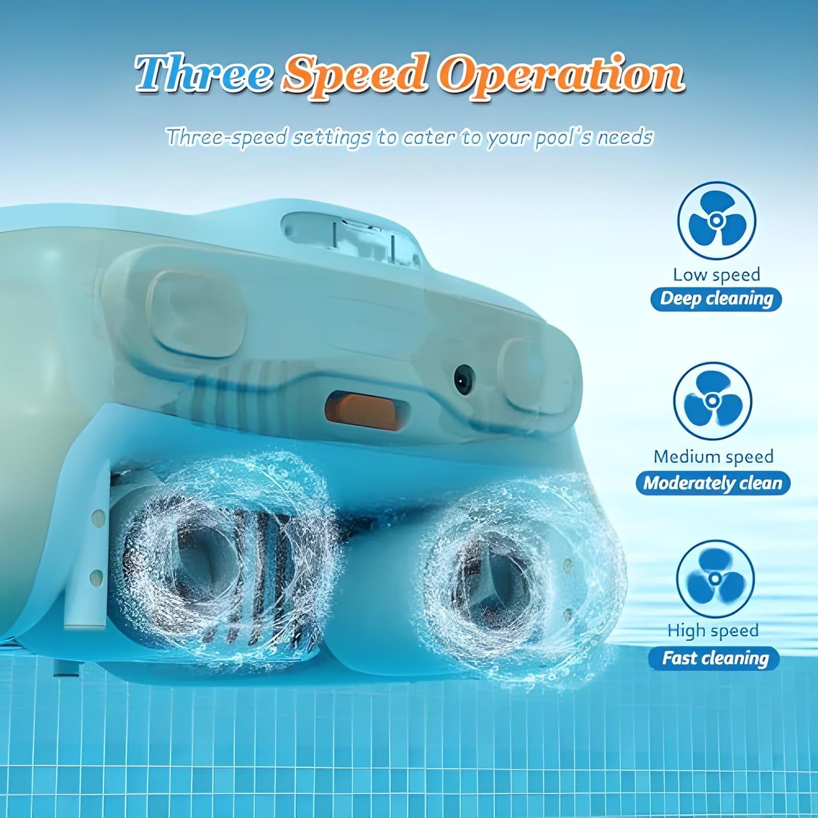 Écumoire robotique de piscine, nettoyeur de piscine, écumoire automatique sans fil avec capacité de 10 L et mousse anti-coincement, pour piscines intérieures et extérieures