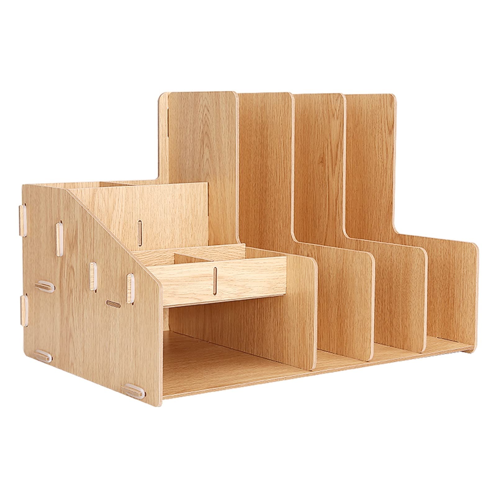 Portadocumenti da Scrivania Box Multifunzionale Box BOOD BIGHT-Capacity File Holder Desktop Stoccaggio del Desktop GRACK Organizer Desk Vaschetta Portacorrispondenza