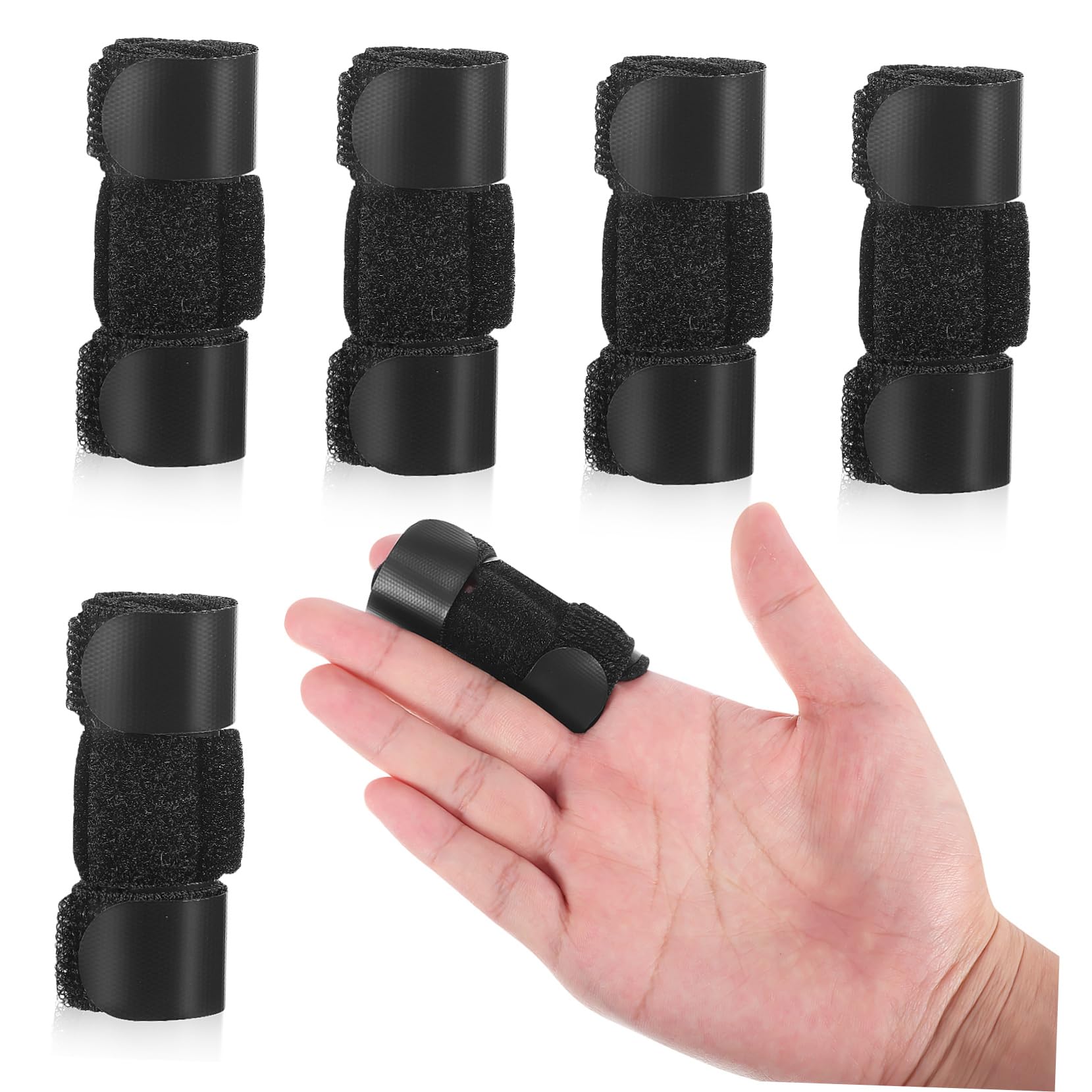 HAPINARY 5 Pcs Splint Five-color Set Splint for Middle Pinky Splint Support Braces Joint Fixing Band Elastic Splint Thumb Splints Velvet