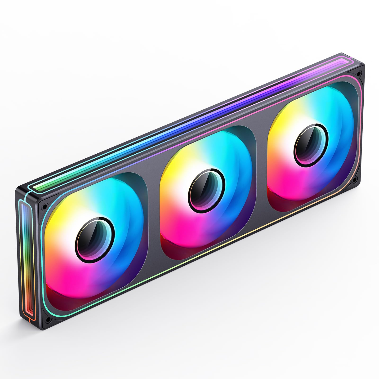 Amazon.co.jp: JONSBO ZB360B ARGB PCファン、シングルフレーム一体型