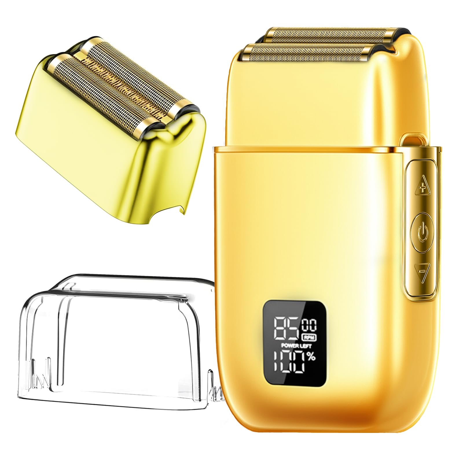 Electric Foil Shavers for Men, 3 Speed Electric Razor for Men, High Speed Dual Floating Blades, IPX7 Waterproof Wet & Dry, LED Display, USB Type C