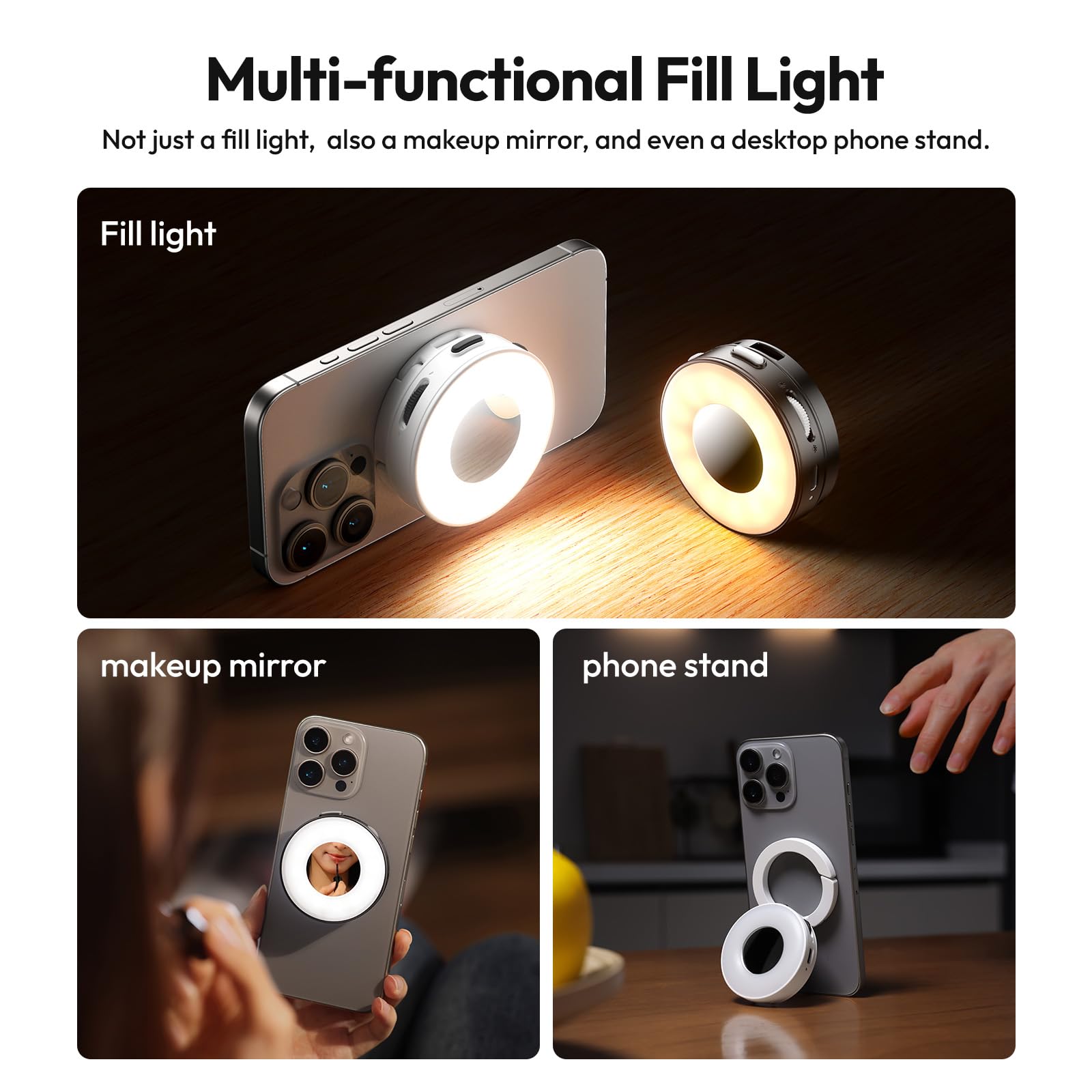 Amazon.co.jp: Ulanzi ML05 磁気セルフィーライト iPhone Magsafe用