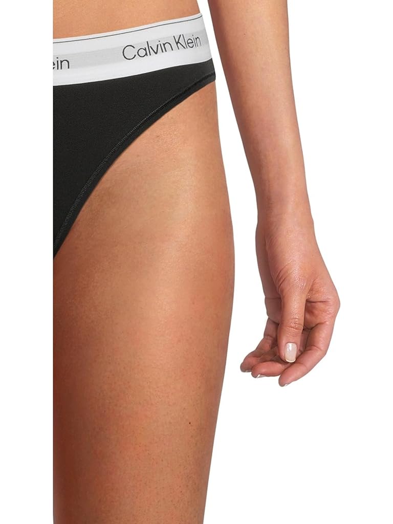 Black Calvin Klein Icon Cotton Modal High Leg Bikini