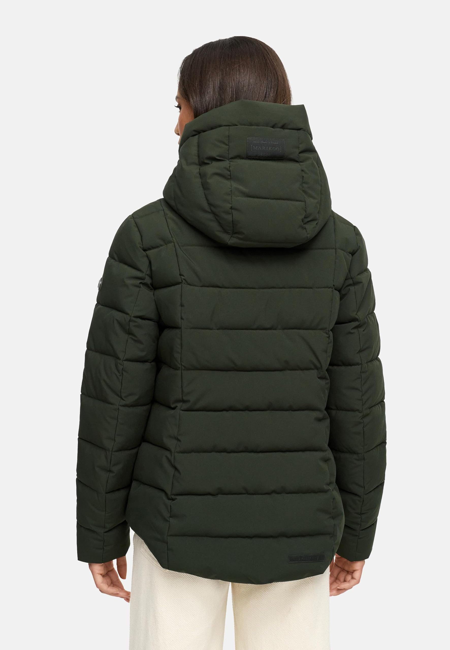 MARIKOO Damen Winterjacke warme Steppjacke mit Kapuze Tayenaa 16 XS-XXL