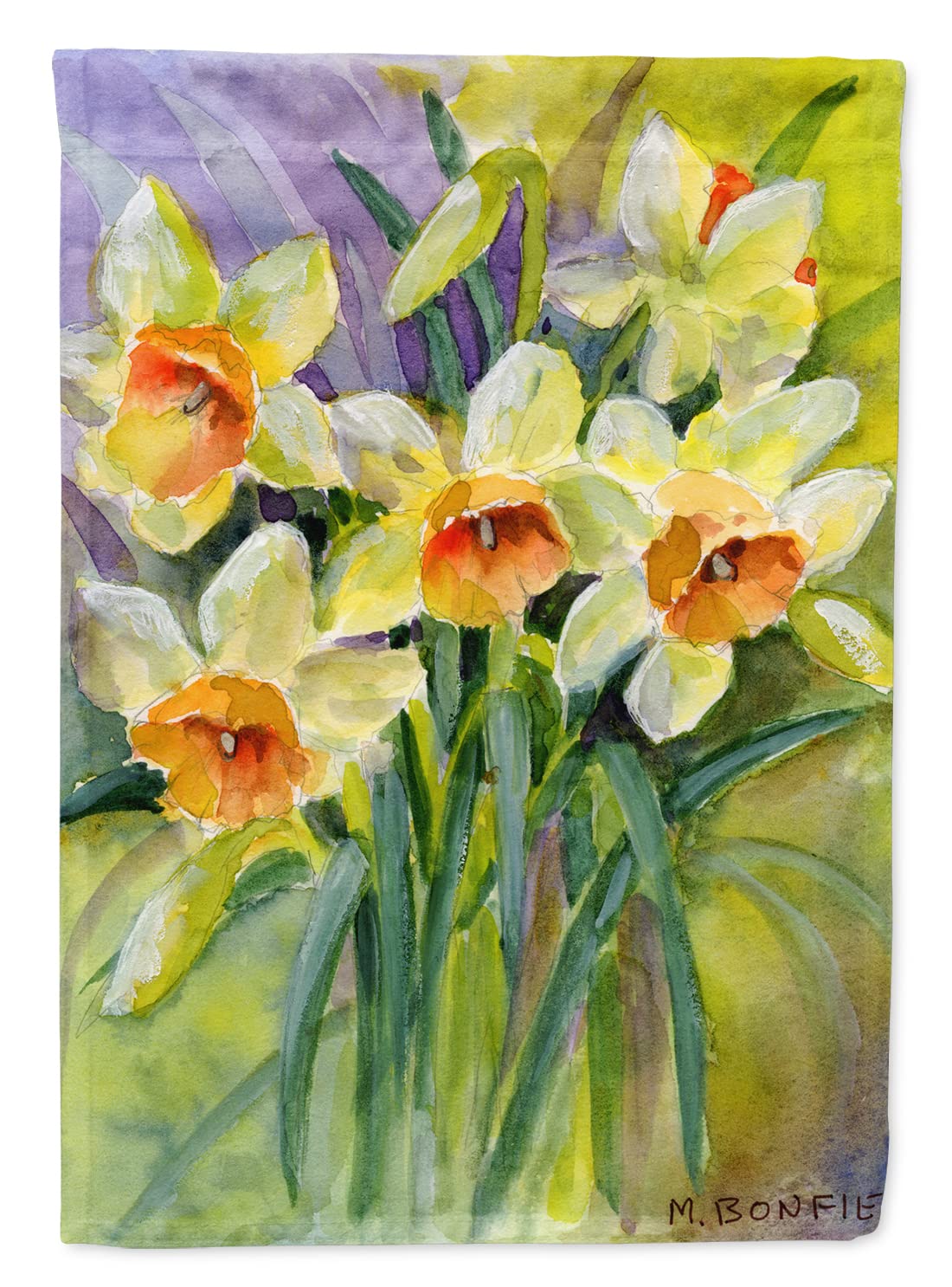 Jonquilles Maureen Bonfield drapeau grand format pour embellir une façade terne