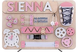 Personalized Name Puzzle Busy Board for Curious Kids