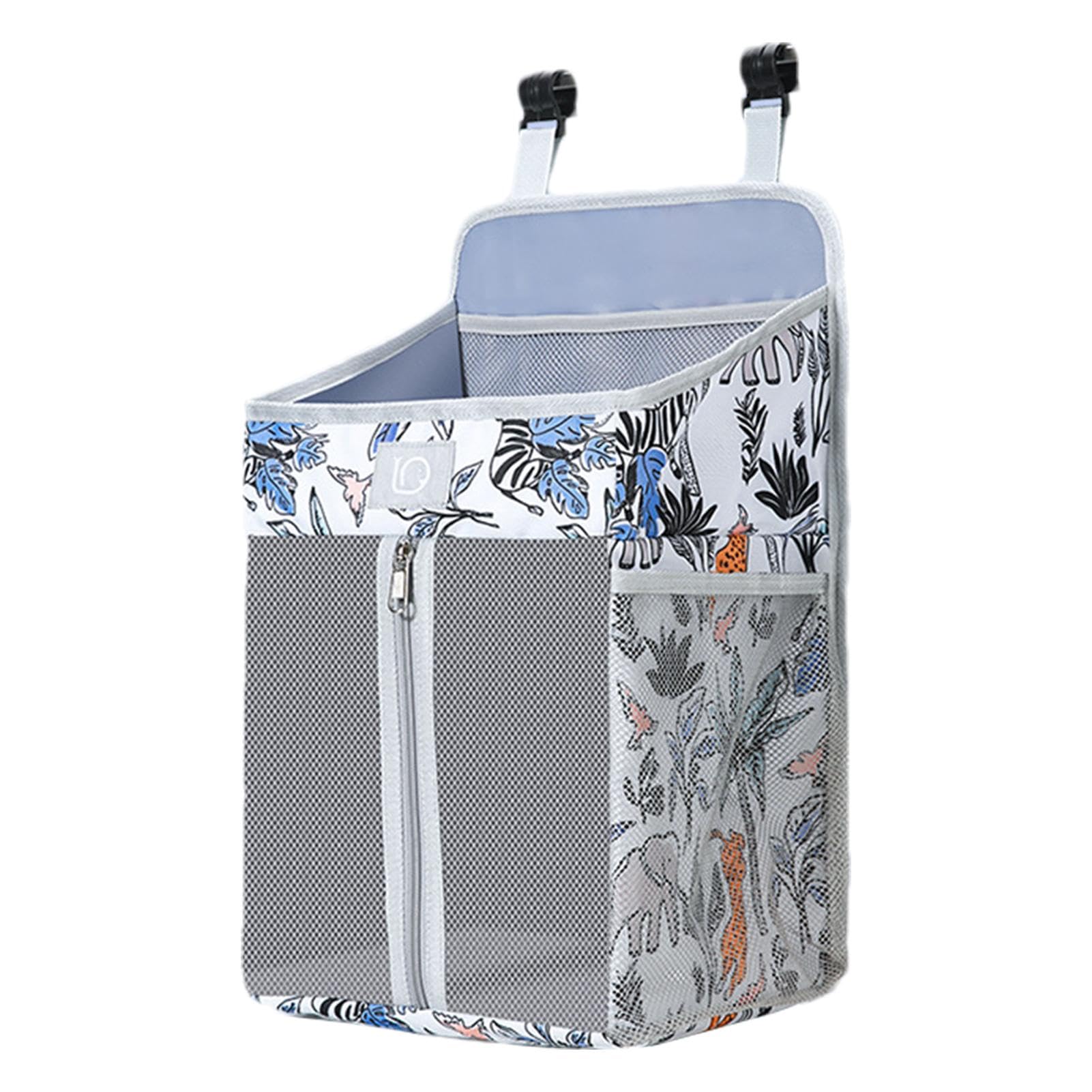 Hanging Nappy Organiser for the Cot - Baby Nappy Hanger, Nappy Stacker, Cot Organiser - Cot Nappy Organiser for Baby Items and Baby Nappy Organiser for Hanging Over Stu
