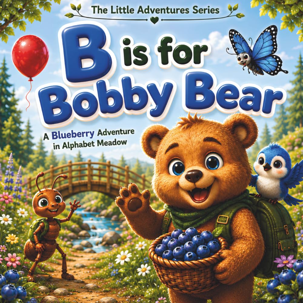 B Is for Bobby Bear. A Blueberry Adventure in Alphabet Meadow: A Fun Alphabet Adventure That Teaches the Letter B Through Storytelling, Early Phonics, ... Activities (The Little Adventures Serie)