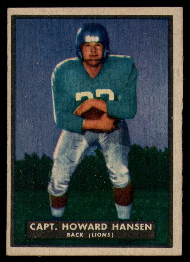 Football NFL 1951 Topps #13 Howard Hansen EX Excellent