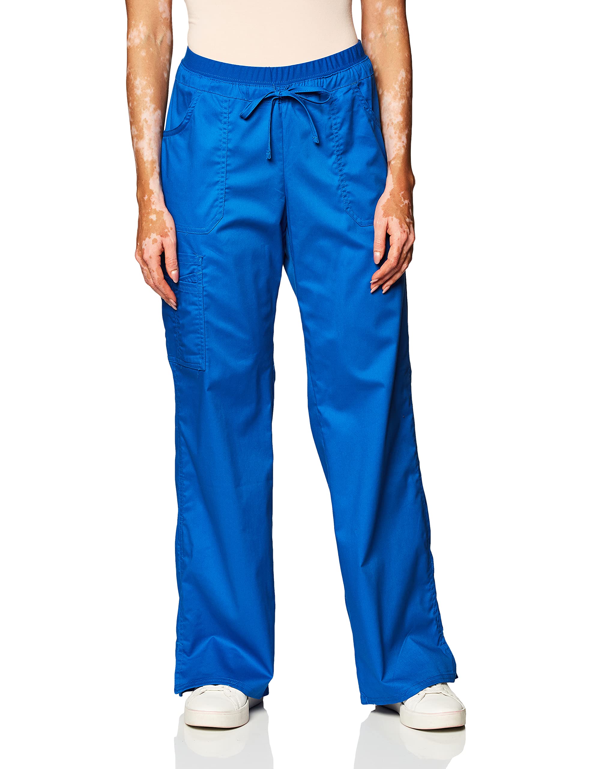 Cherokee Women Scrubs Pants Low Rise, Flare Leg bottoms, adjustable drawstring with 6 Pockets - 24001